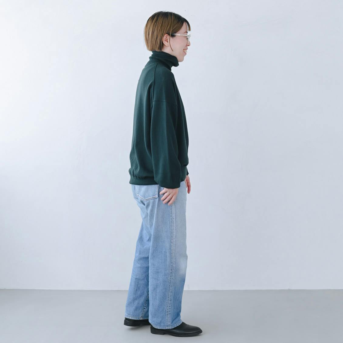 【新品】「今も、これからも、私の定番」着回し広がるハイネックニット　ポピーレッド 今も、これからも、私の定番」着回し広がるハイネックニット - 北欧