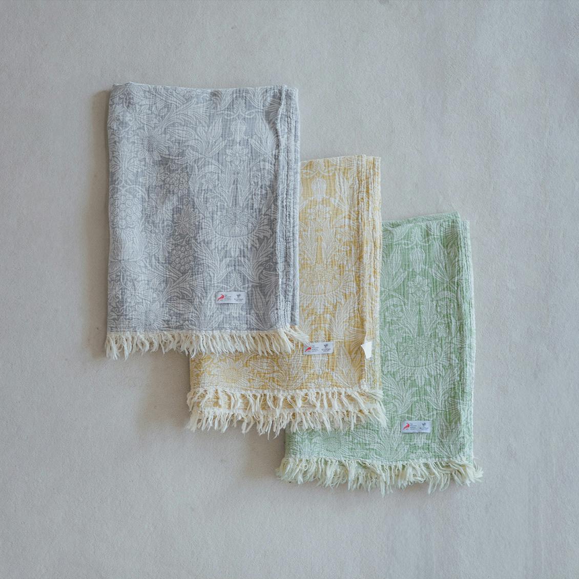 「KLIPPAN × ウィリアム・モリス」のコットンスロー