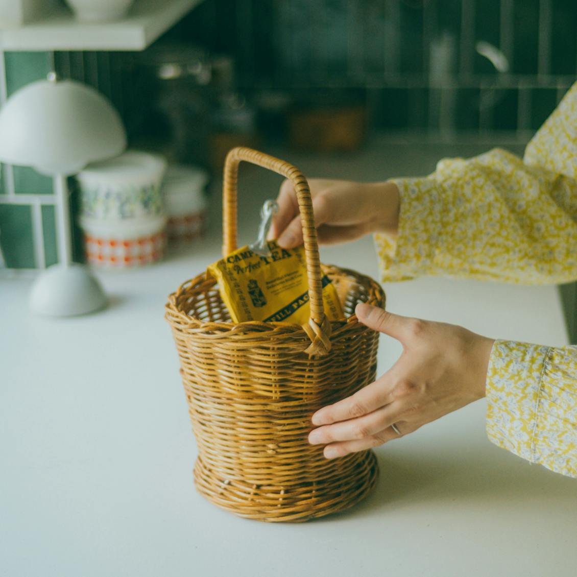 愛しい景色をつくる、天然ラタンかご