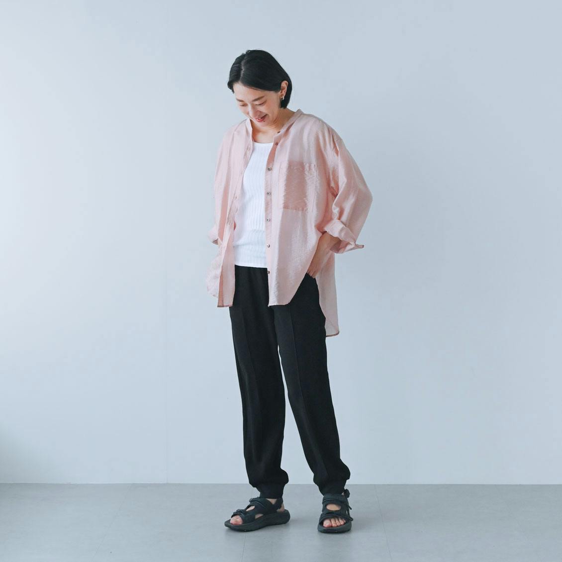 【着用レビュー】德田民子さんとつくった「上品ジョガーパンツ」を6名がはいてみました