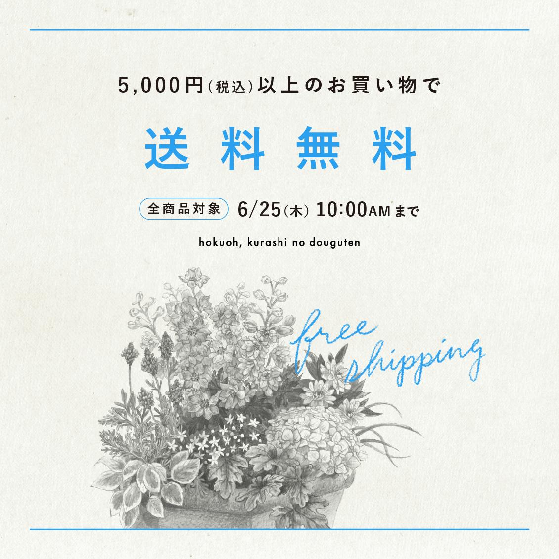 【 25日(木)10:00AMまで！】税込5,000円以上のお買い物で送料無料！