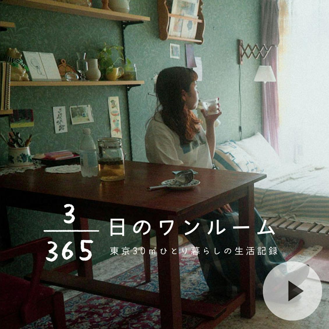 二段重ねのごほうびアイス。じっとり暑い日の冷たい過ごし方【3/365日のワンルーム】