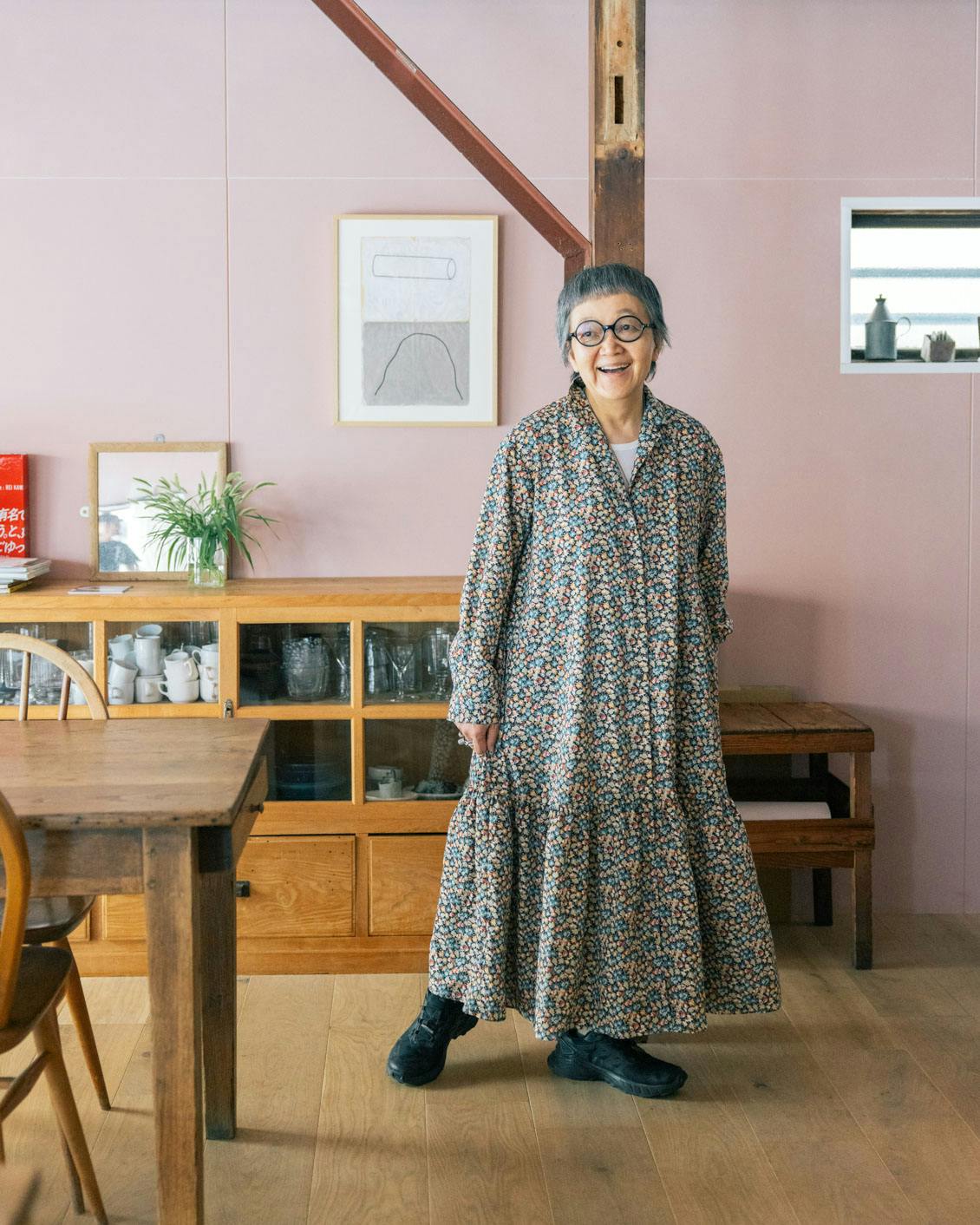 あの人が着てみたら】可愛いのにかっこいい。大人に似合う柄ワンピース