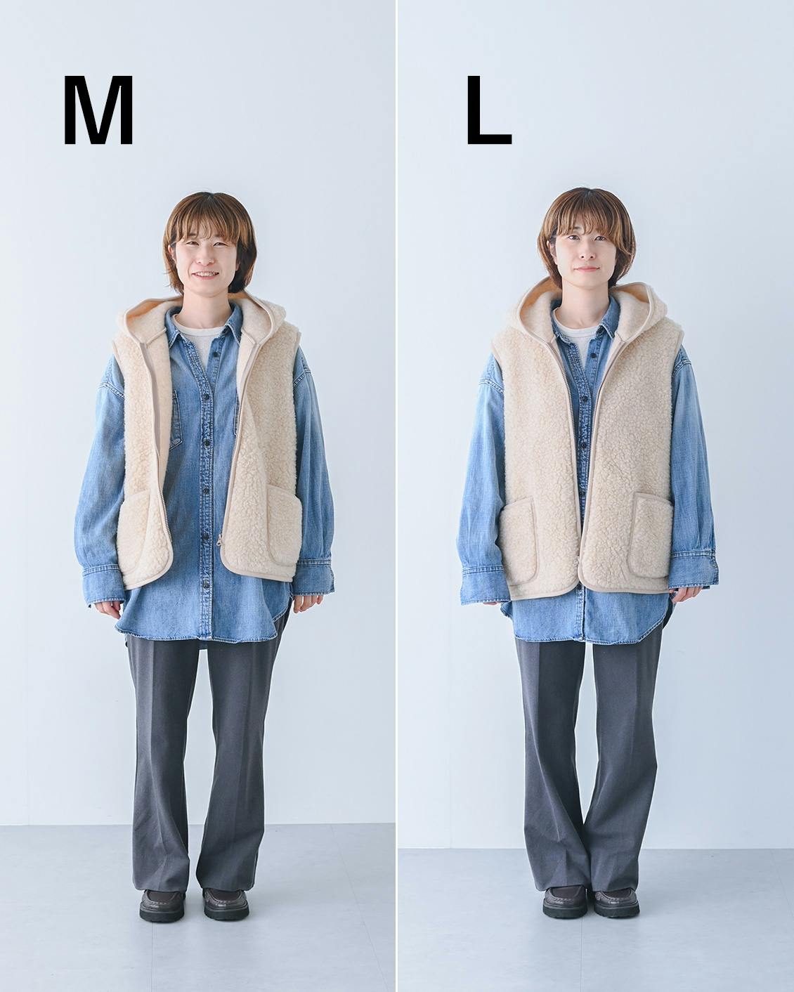 着用レビュー】COLD BREAKERのフードボアベストを、スタッフ4人が着て