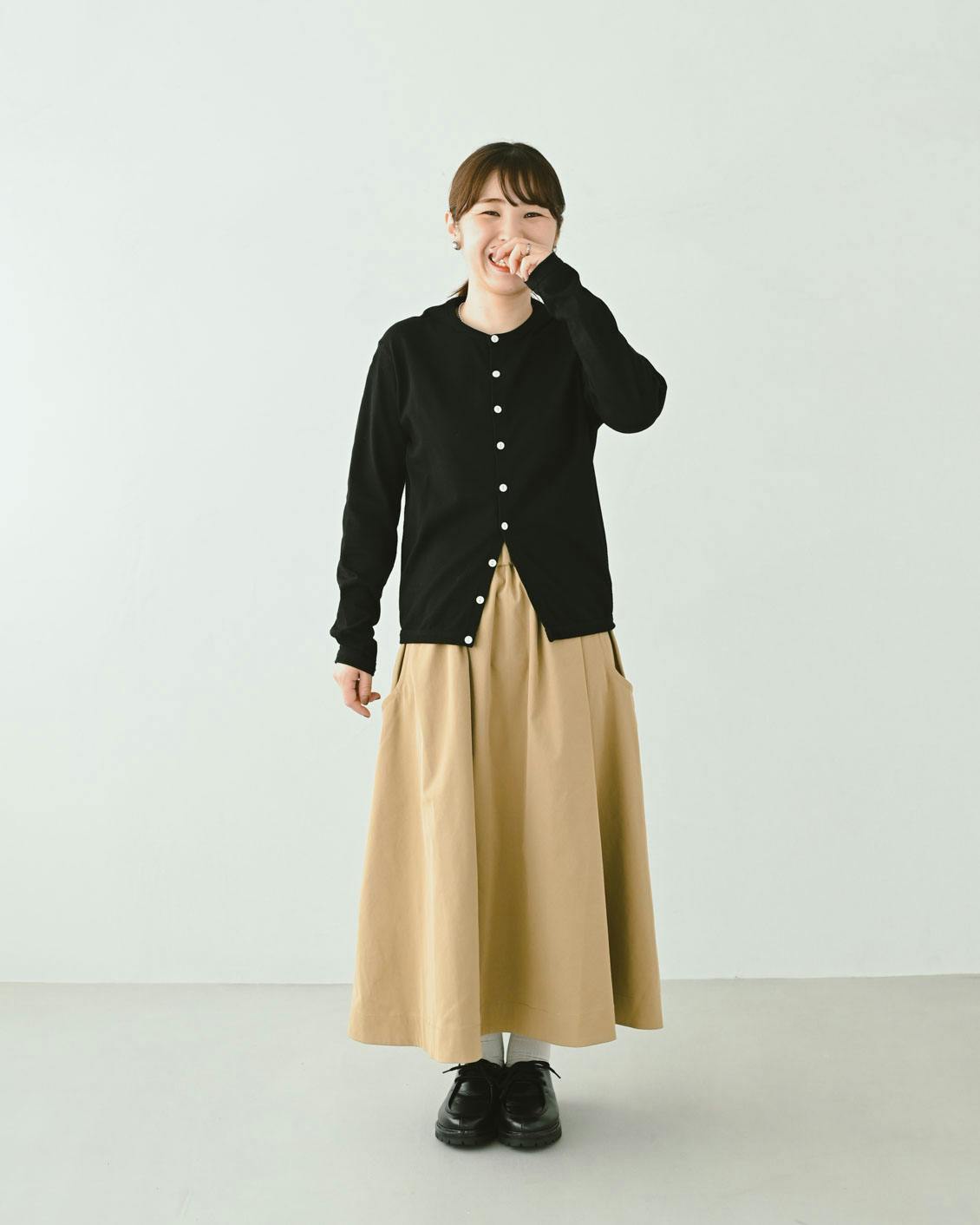 着用レビュー】香菜子さんとつくったフレアスカートをスタッフ4名が