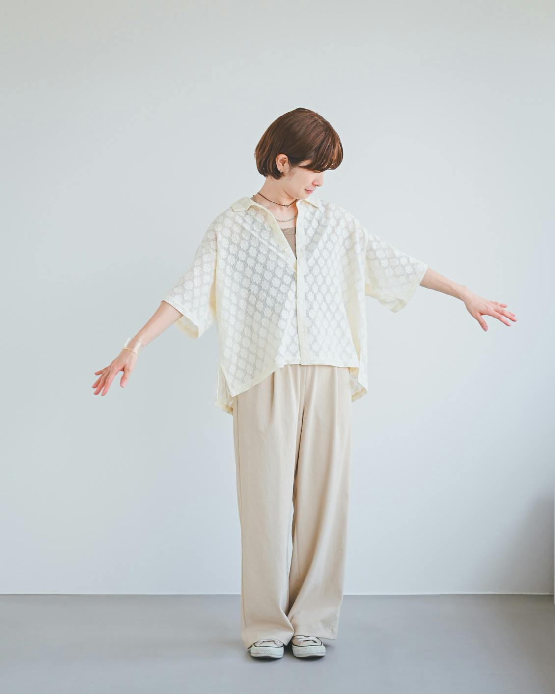 着用レビュー】INDIA INDUSTRYのレースシャツを4名のスタッフが試着