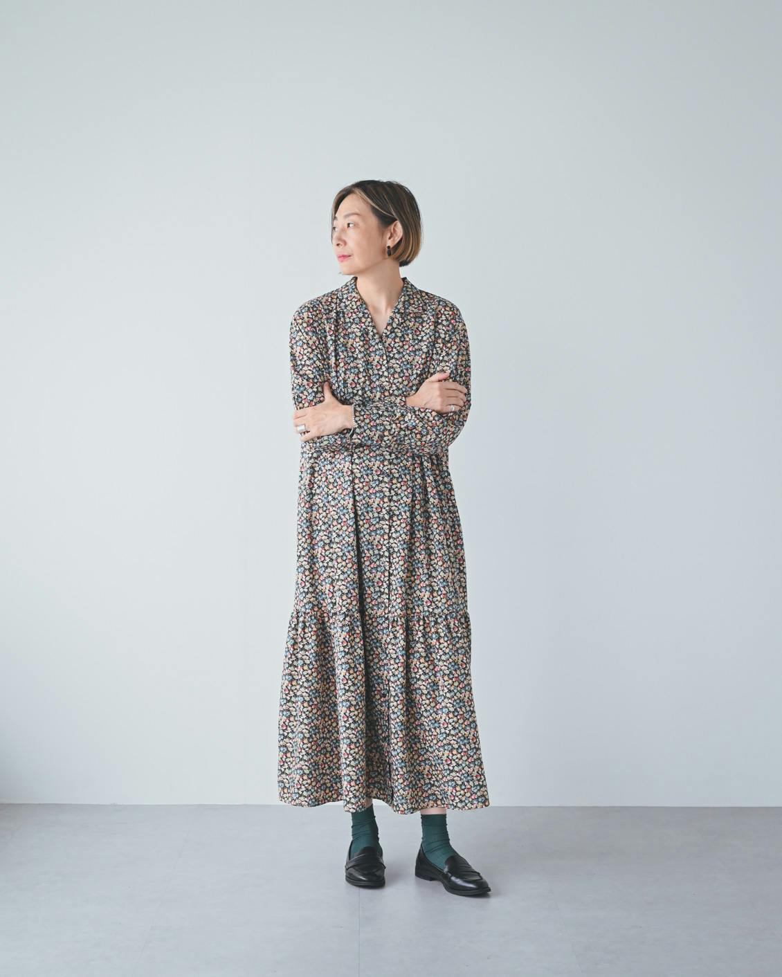 着用レビュー】大人の花柄ワンピースを、6名のスタッフが試着しました