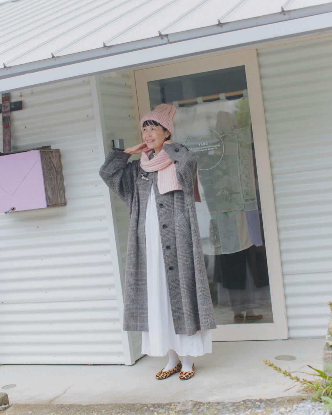 あの人が着てみたら】軽くてあたたか。毎日たよれるチェック柄のコート