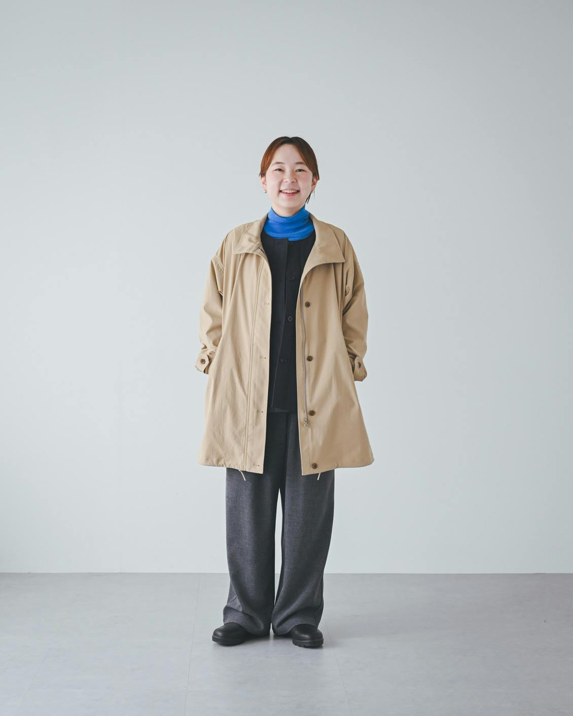 北欧、暮らしの道具店/中綿ベスト付きアウターS 中綿ベスト付きのかろやかミドル丈アウター（S・Mサイズ） - 北欧