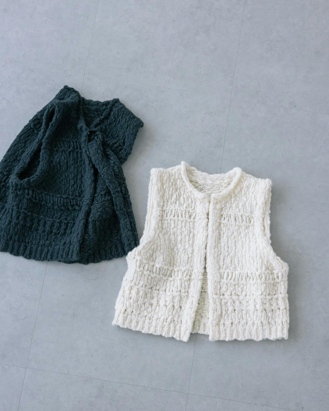 着用レビュー】チャンキーニットベストをスタッフが試着しました