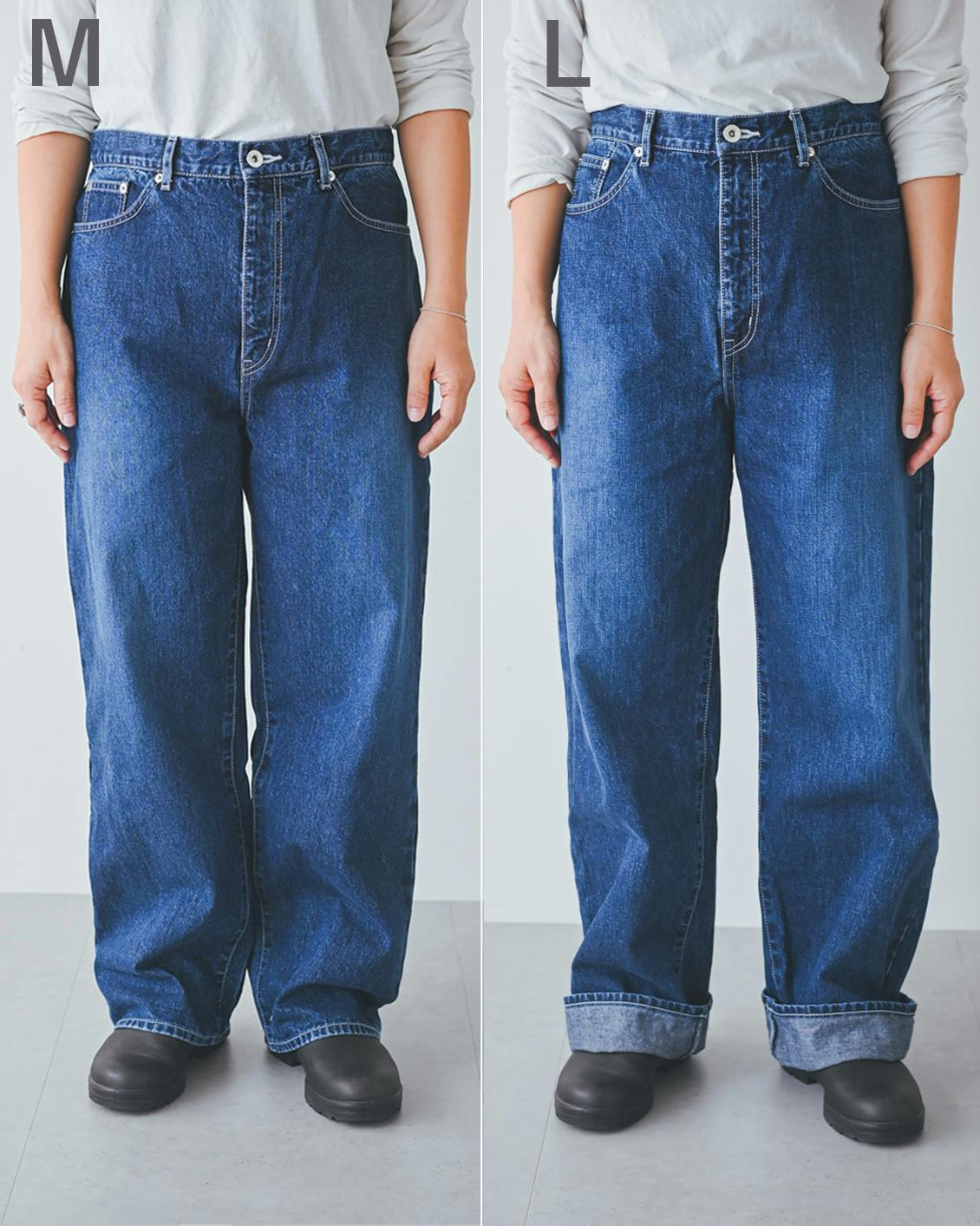 着用レビュー】ストレートデニムを身長別7名が着てみました - 北欧
