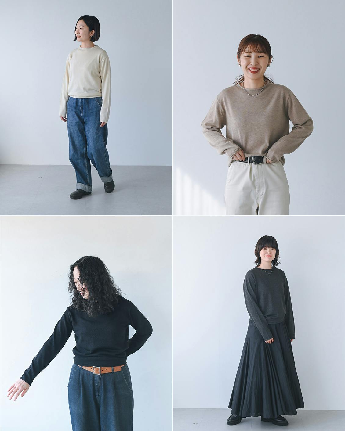 着用レビュー】ラメニットを身長別に4名が着てみました - 北欧、暮らし