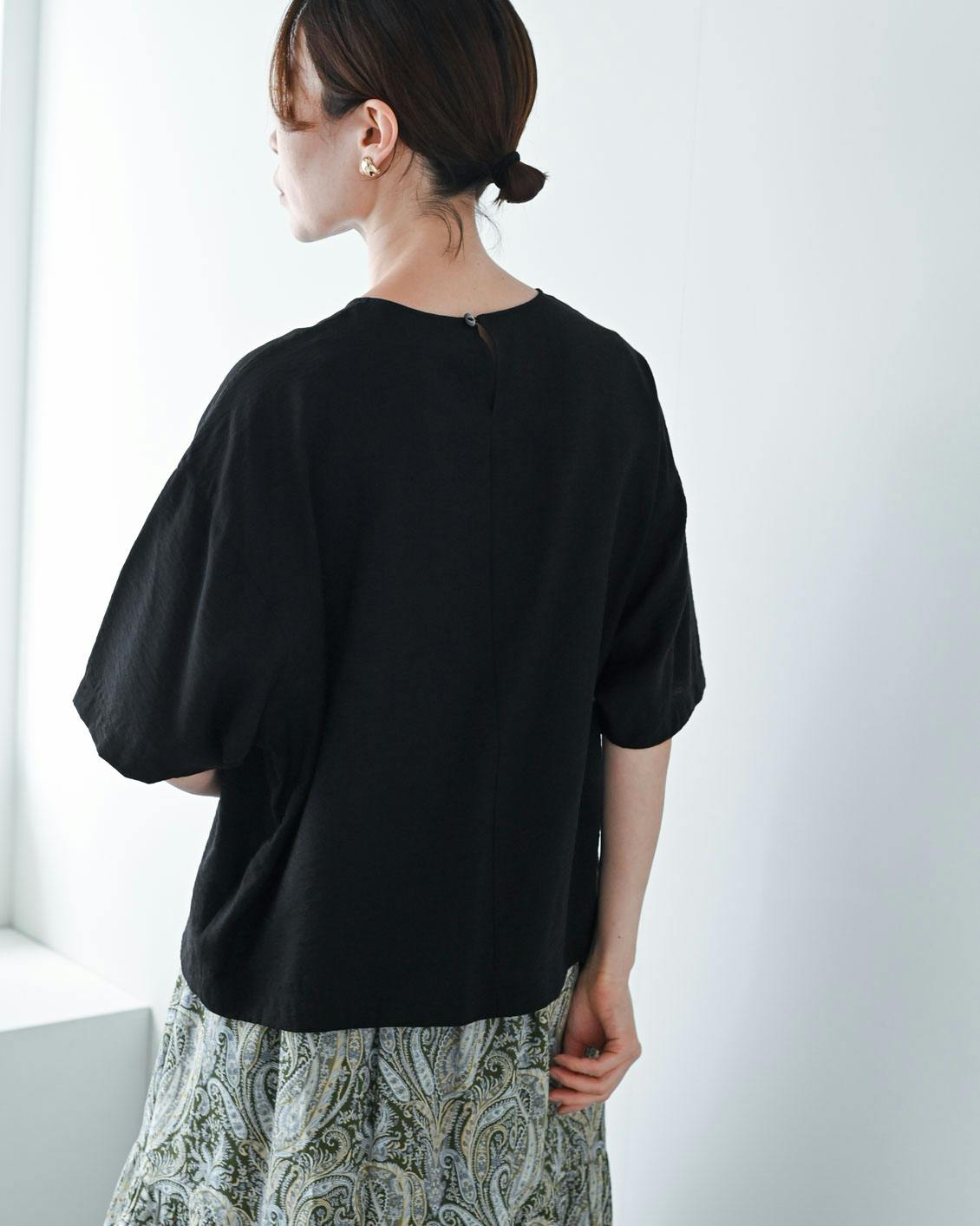 北欧暮らしの道具店　きれい色のTシャツブラウス　ライラック 涼しさも、品のよさも」きれい色のTシャツブラウス - 北欧