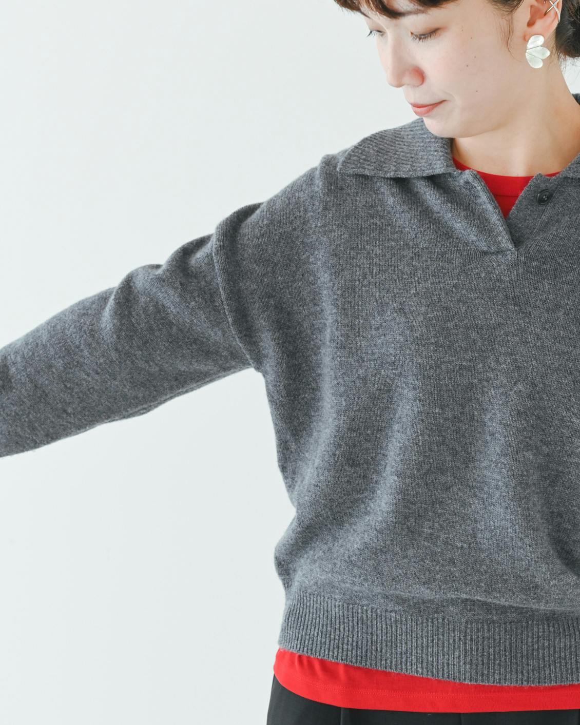 着用レビュー】襟付きニットをスタッフ4名が着てみました - 北欧