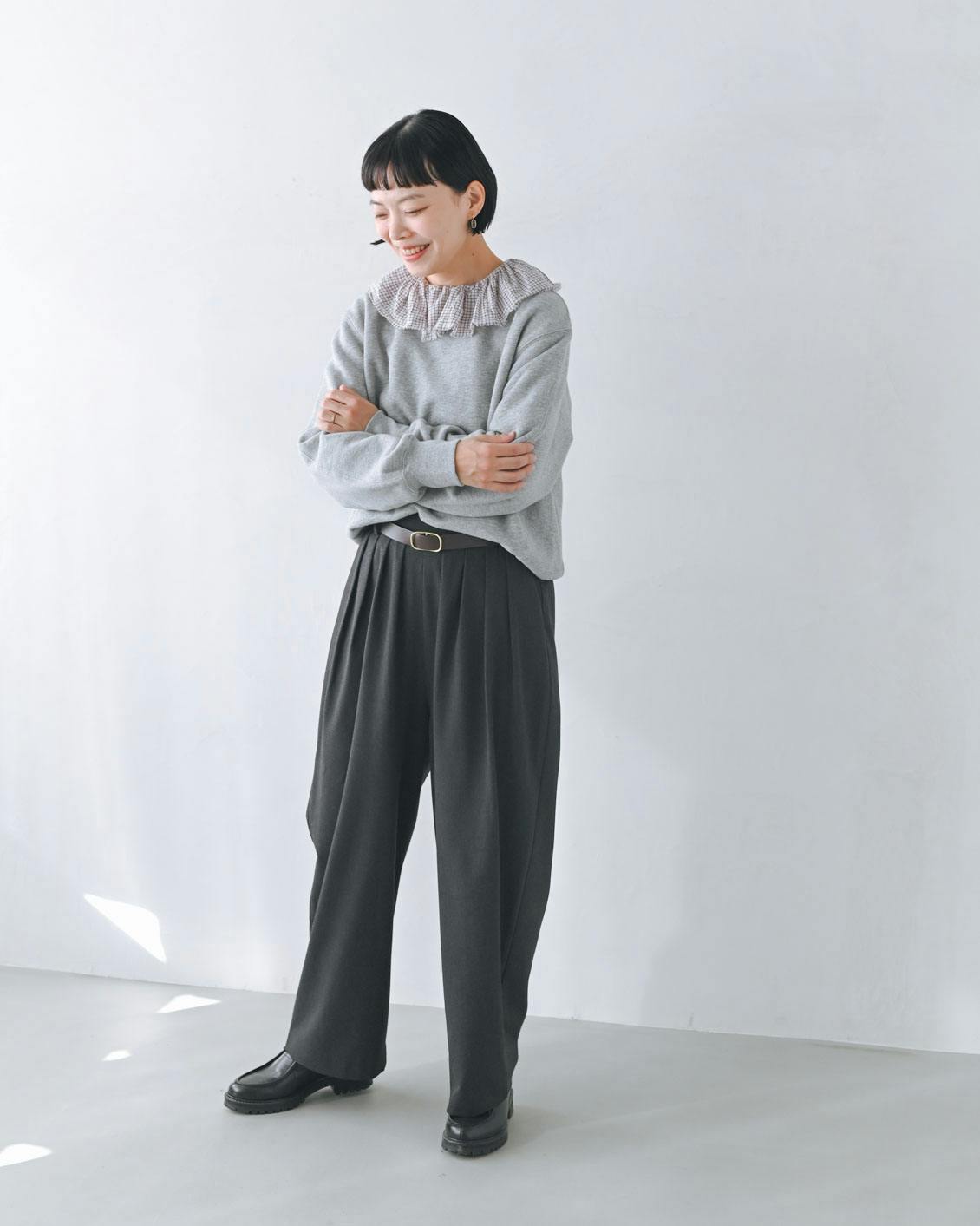 着用レビュー】2サイズ展開。「ふんわり素材の定番スウェット」を5名が