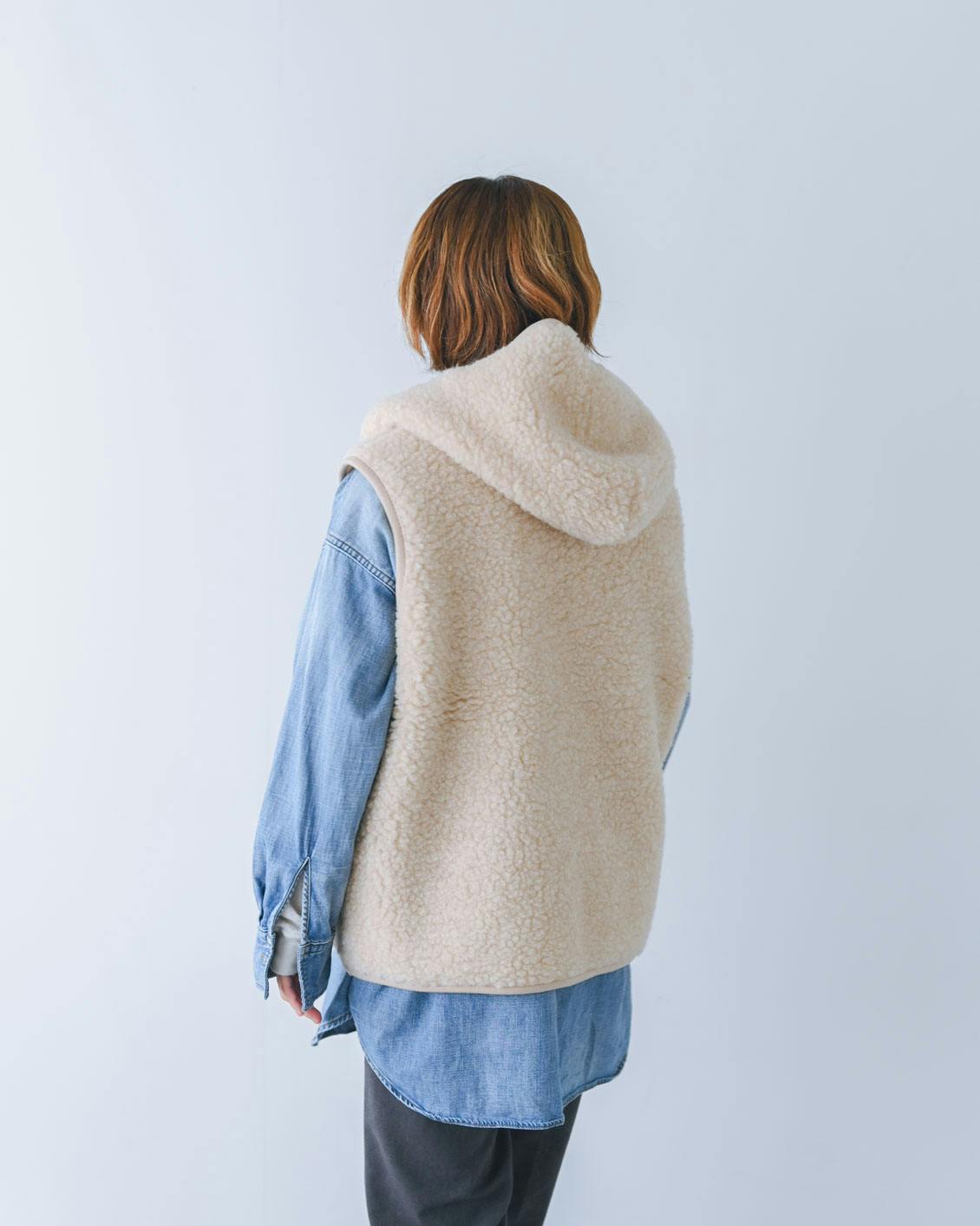 着用レビュー】COLD BREAKERのフードボアベストを、スタッフ4人が着て