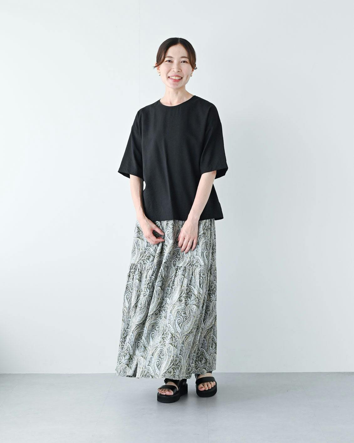 着用レビュー】今すぐ活躍、秋までOK！新色「Tシャツブラウス