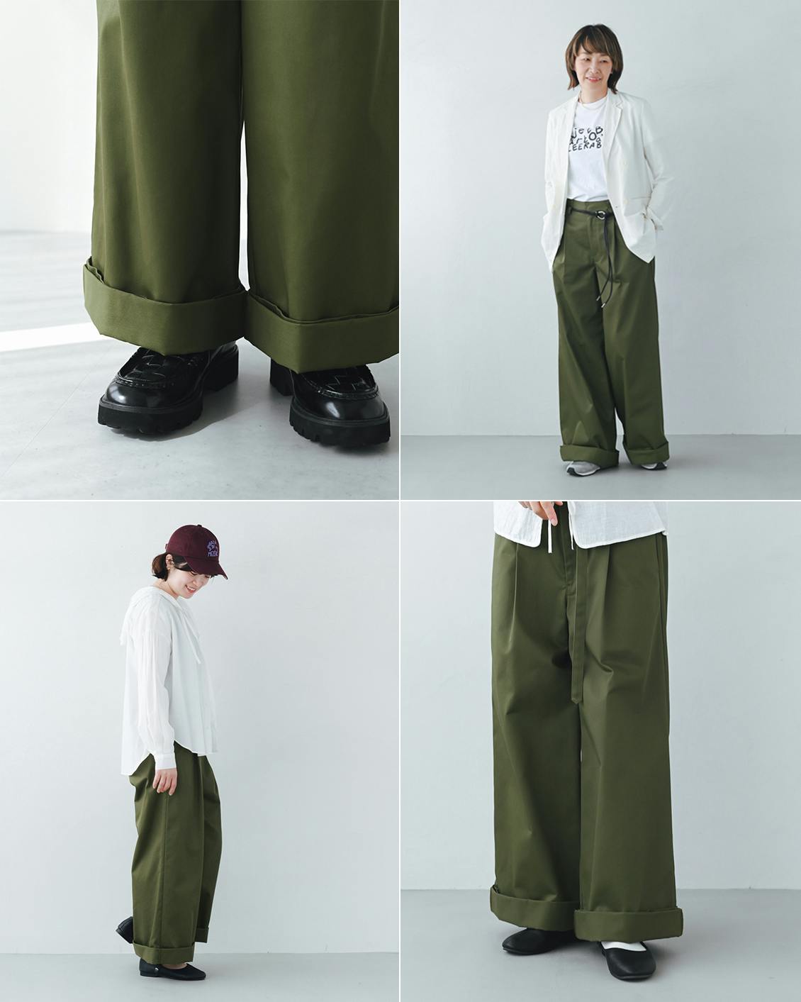 着用レビュー】「大人のためのワイドチノパンツ」を5名のスタッフが着