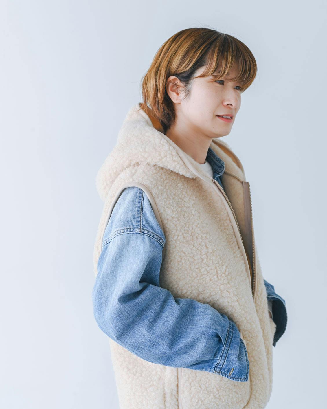 着用レビュー】COLD BREAKERのフードボアベストを、スタッフ4人が着て