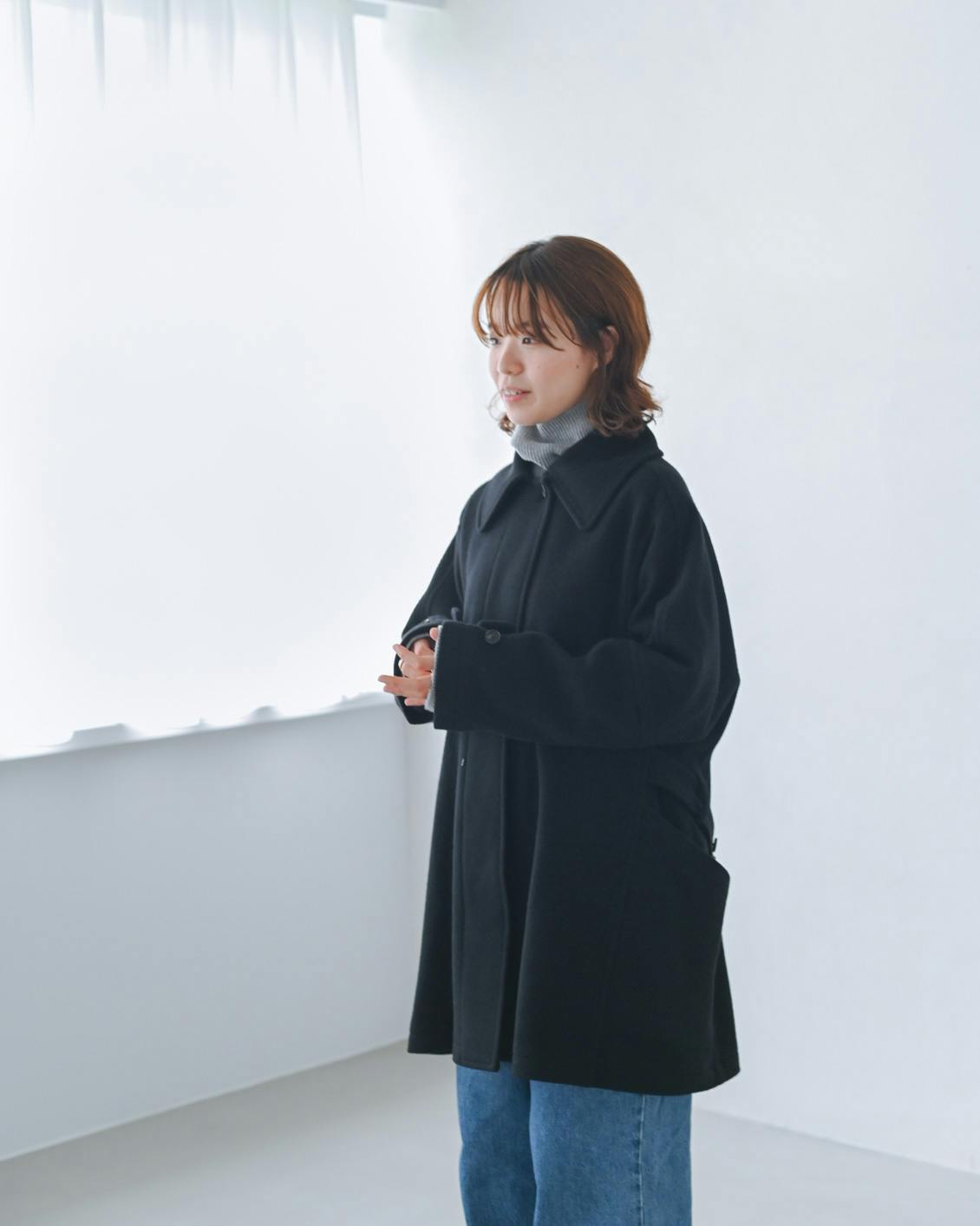 着用レビュー】foufouスタッフも一緒に6名がウールコートを着ました