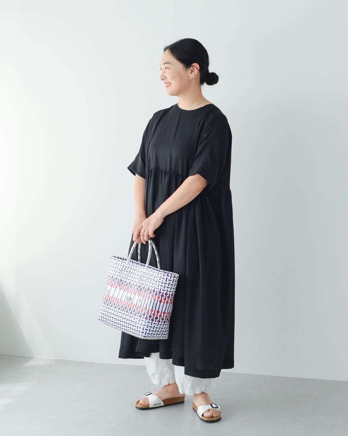 着用レビュー】「foufou」のドルマンスリーブワンピースを身長違いの4