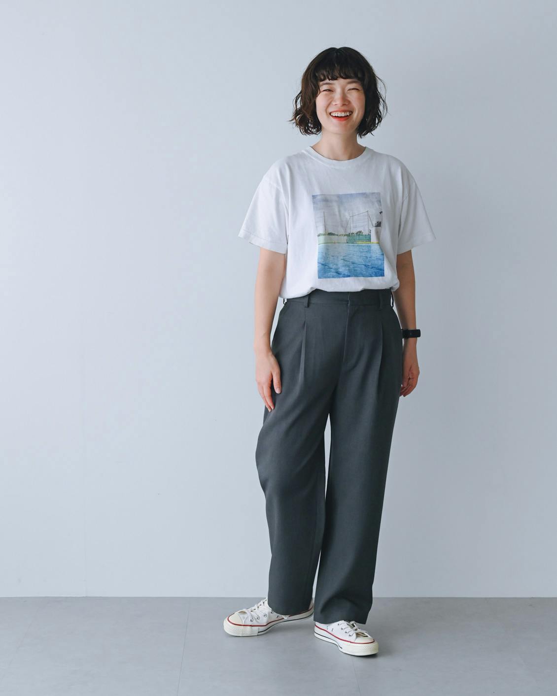 オンオフ頼れる、シワになりにくいストレートパンツ - 北欧