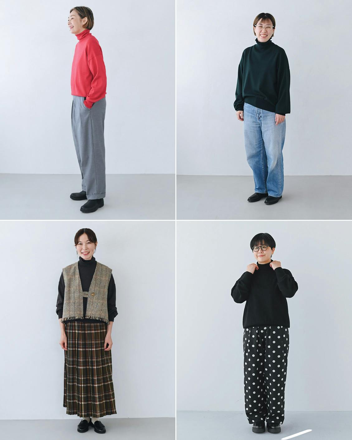 あの人が着てみたら】思い切って明るい色で重ね着を楽しむ。田中ナオミ