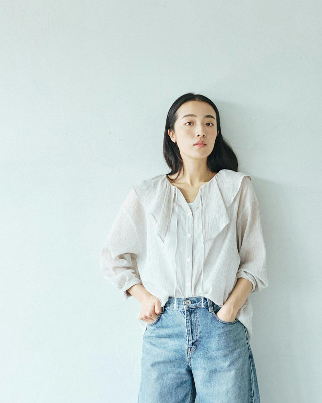新商品】今から真夏まで大活躍。ほんのりシアーな「フリルカラー