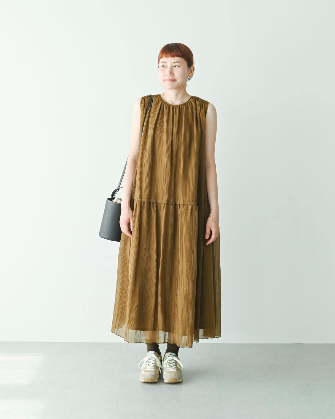 着用レビュー】この夏の、とっておき。「ランダムプリーツのワンピース