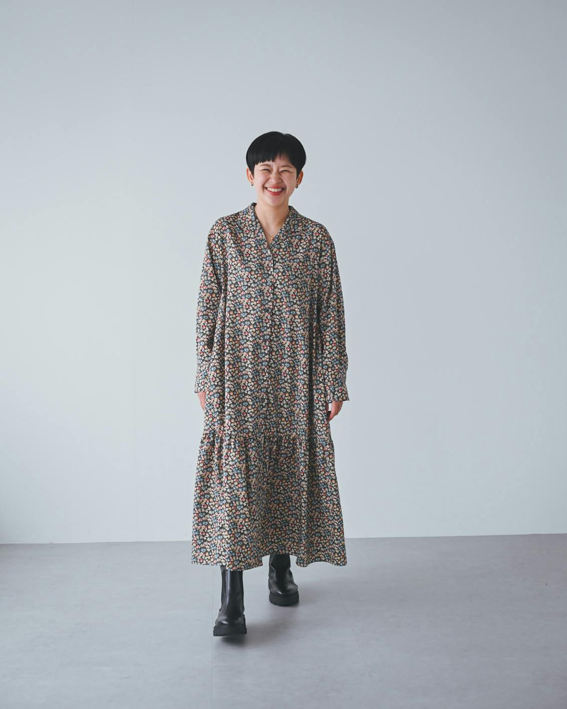 着用レビュー】大人の花柄ワンピースを、6名のスタッフが試着しました