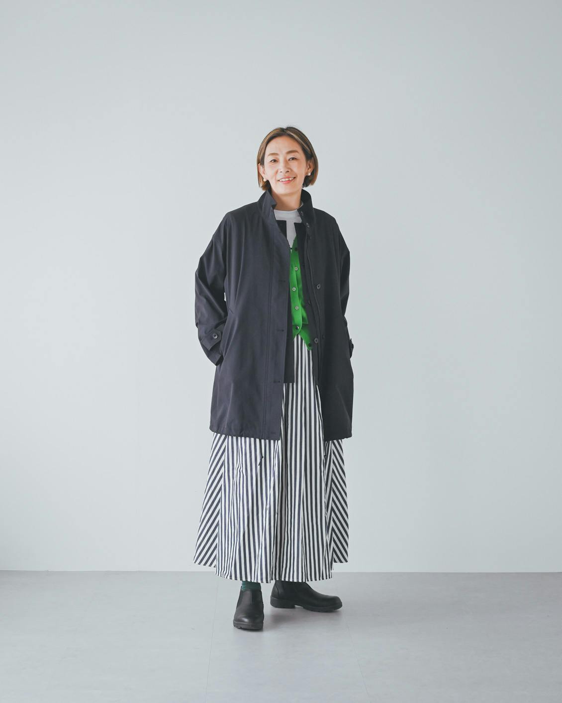 着用レビュー】「中綿ベスト付きアウター」を5名のスタッフが試着しま