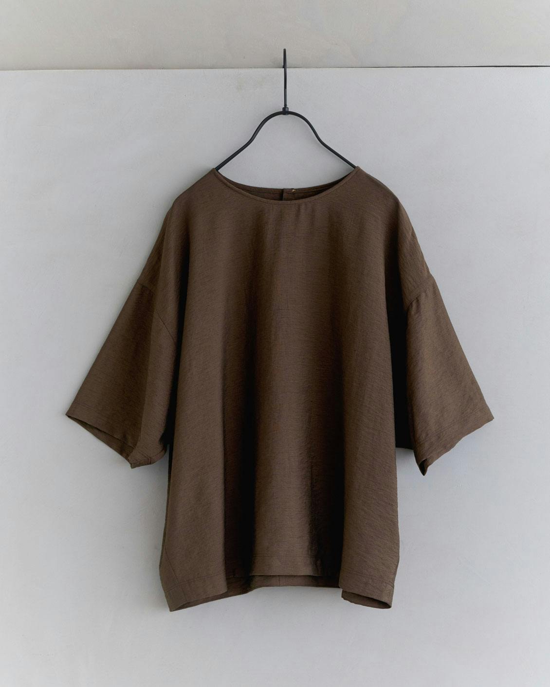 北欧暮らしの道具店　きれい色のTシャツブラウス　ピンク Tシャツ ブラウス（涼しさも、品のよさも」きれい色のTシャツ