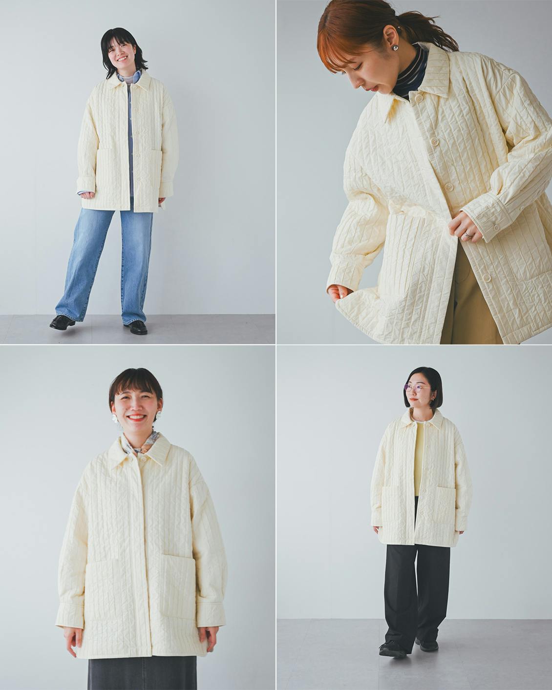 着用レビュー】キルトライクの中綿ライトジャケットを5名が着てみまし