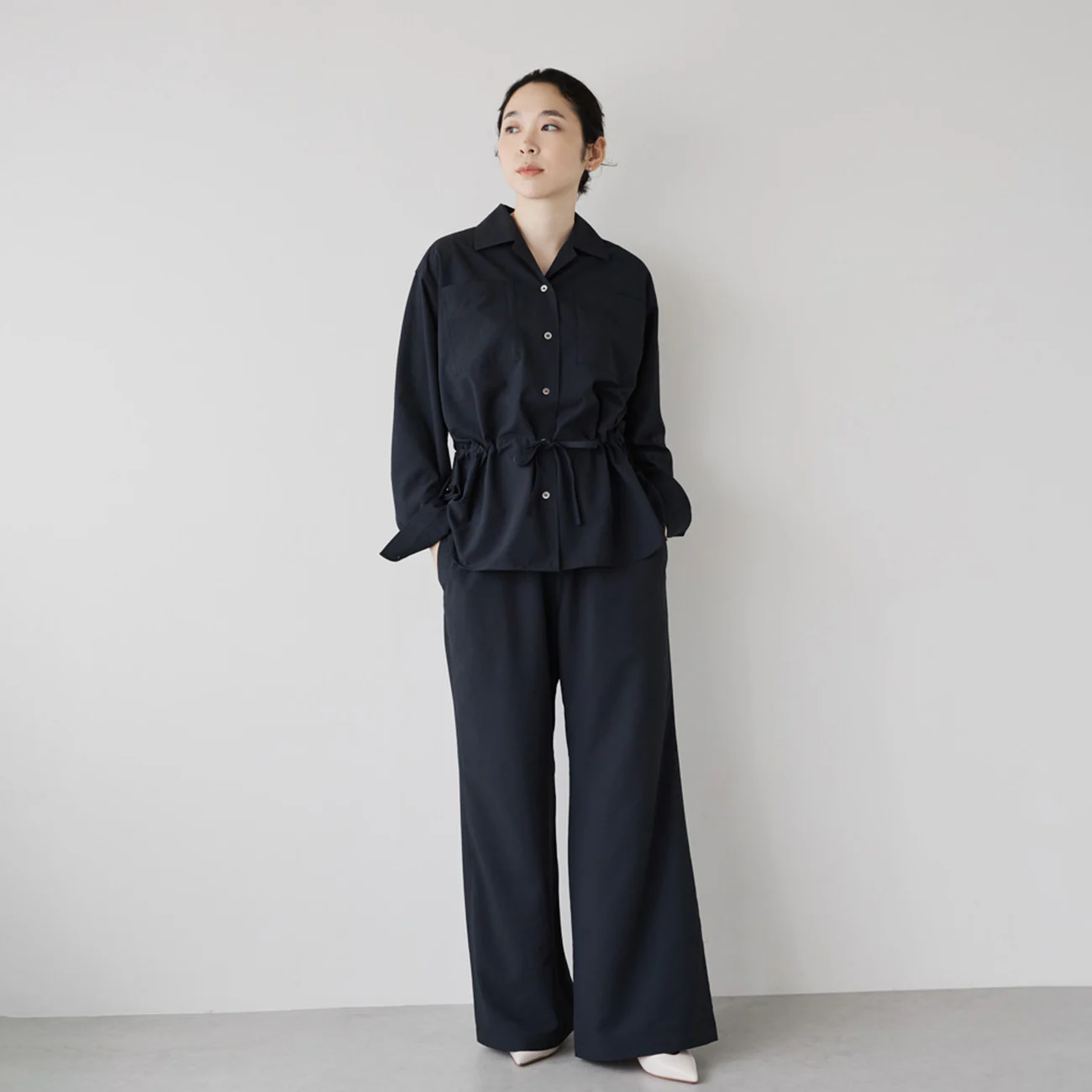 さっと着れば素敵にみえるシャツセットアップ