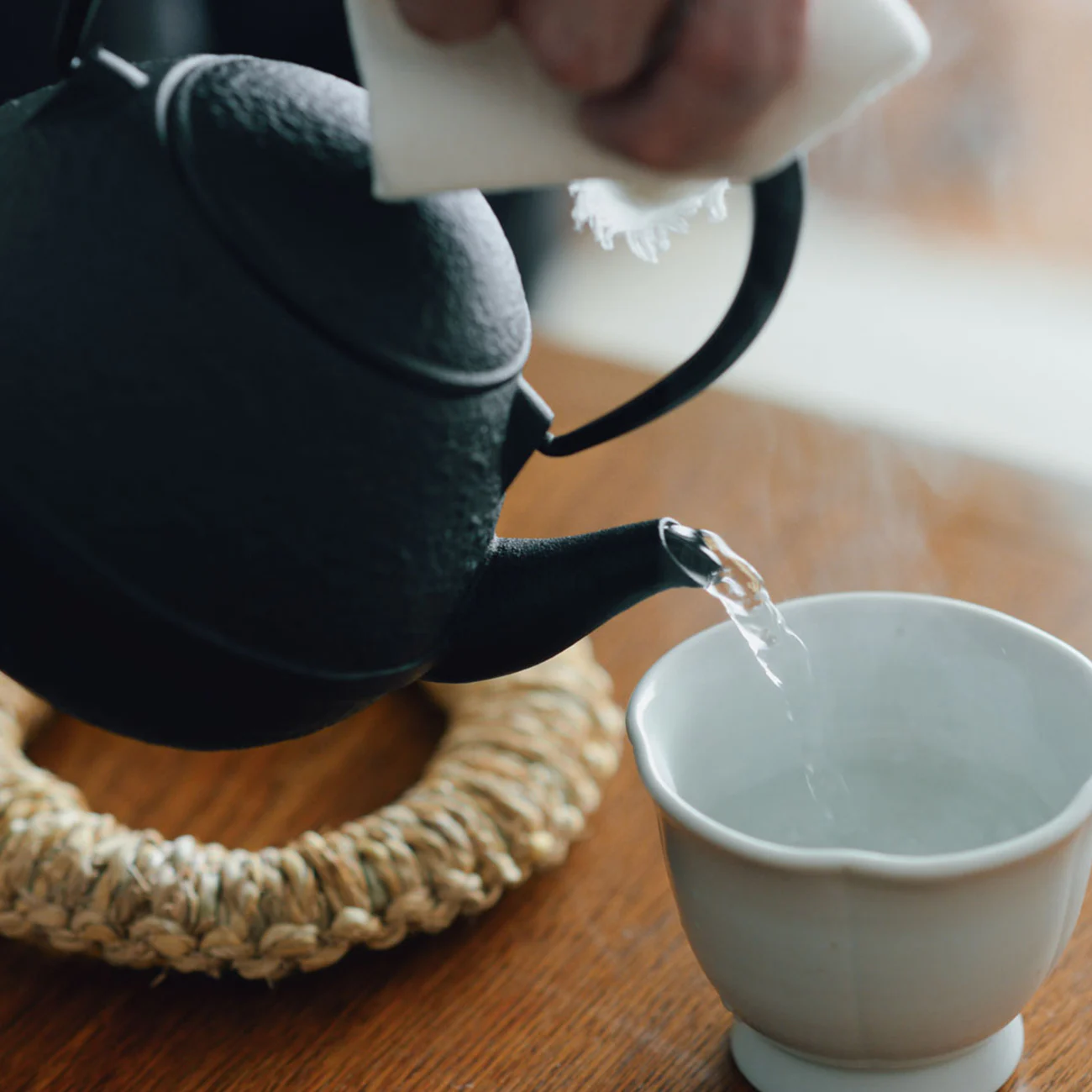 湯気がもくもく、ホッとする佇まい