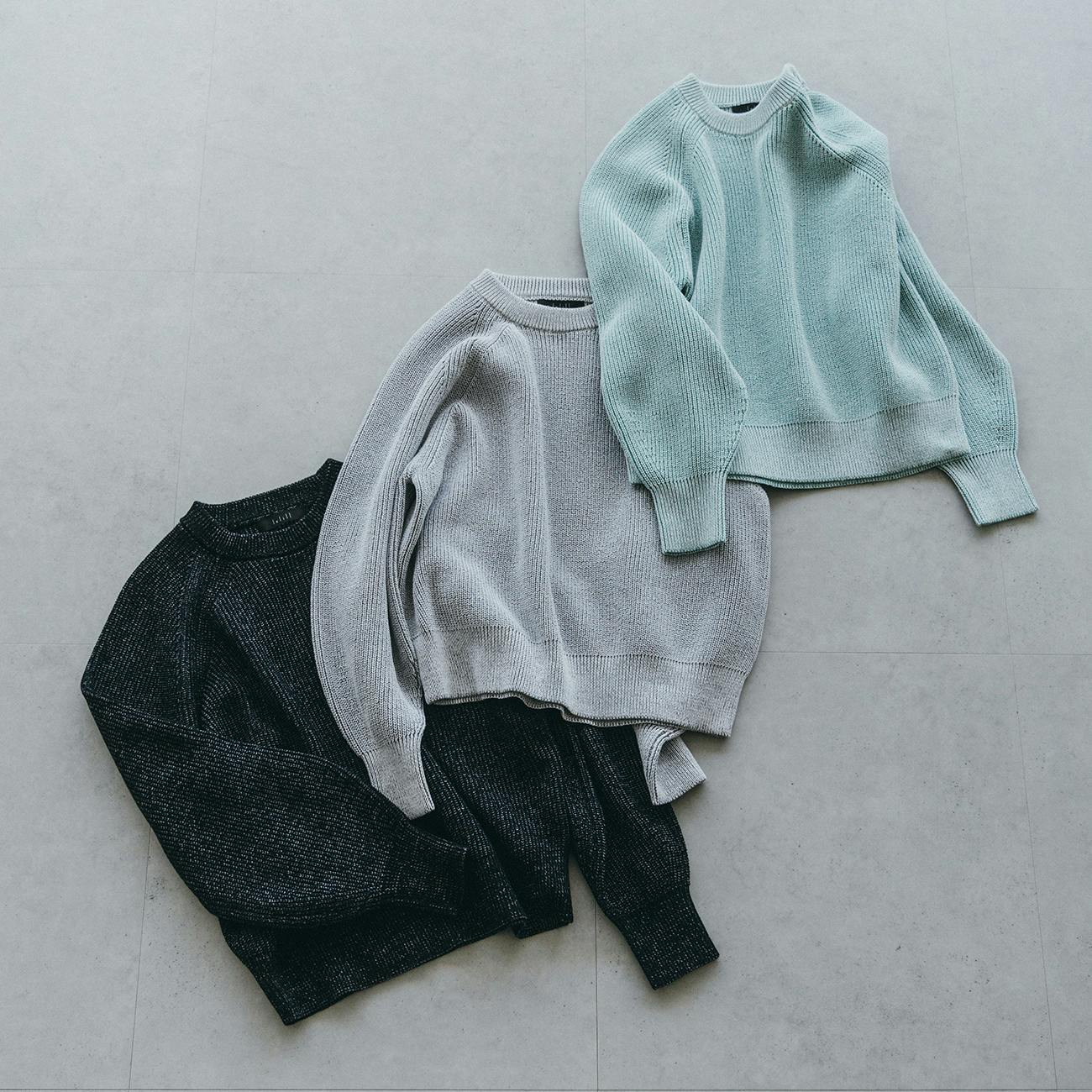 【サイズ展開あり】どんなボトムスとも、いいバランス。今から春まで頼れるニットを当店別注で作りました！