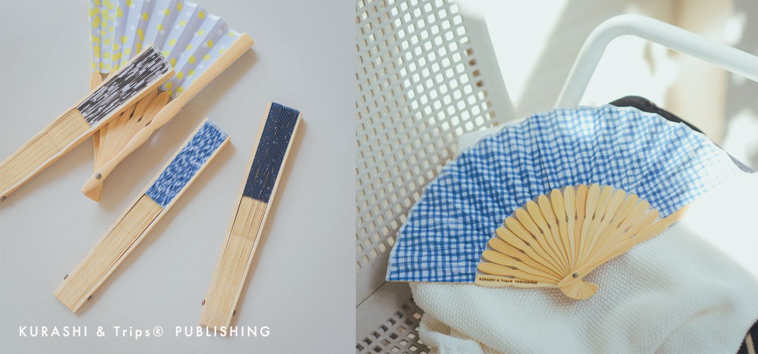 夏の日常を切り取った、オリジナル柄の扇子