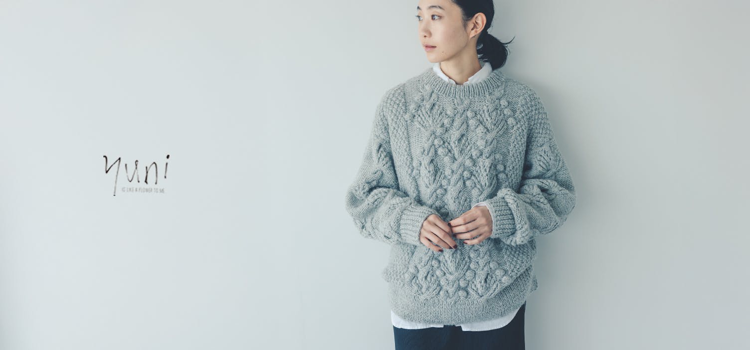 手編みでしか作れない 特別な柄のハンドニットが再入荷！