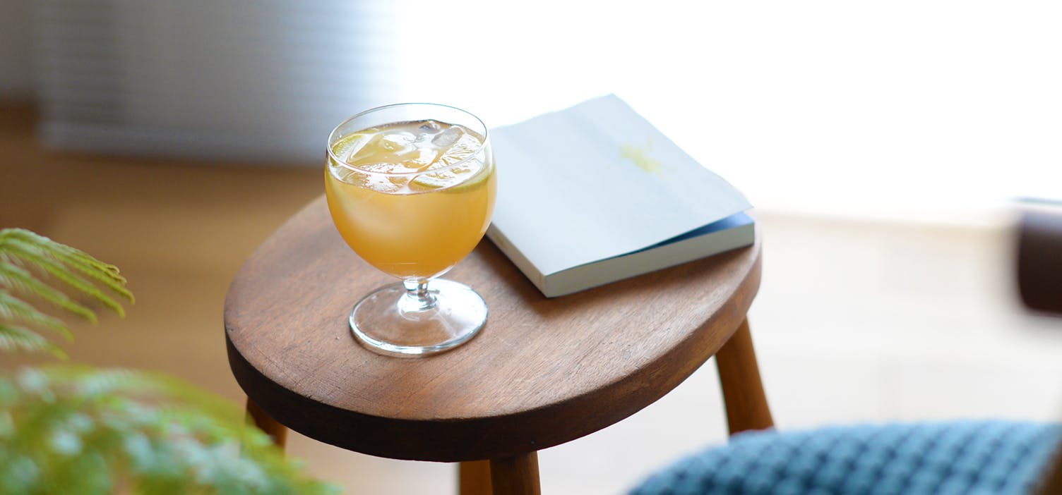 ソフトドリンクを入れて、ほっと一息。