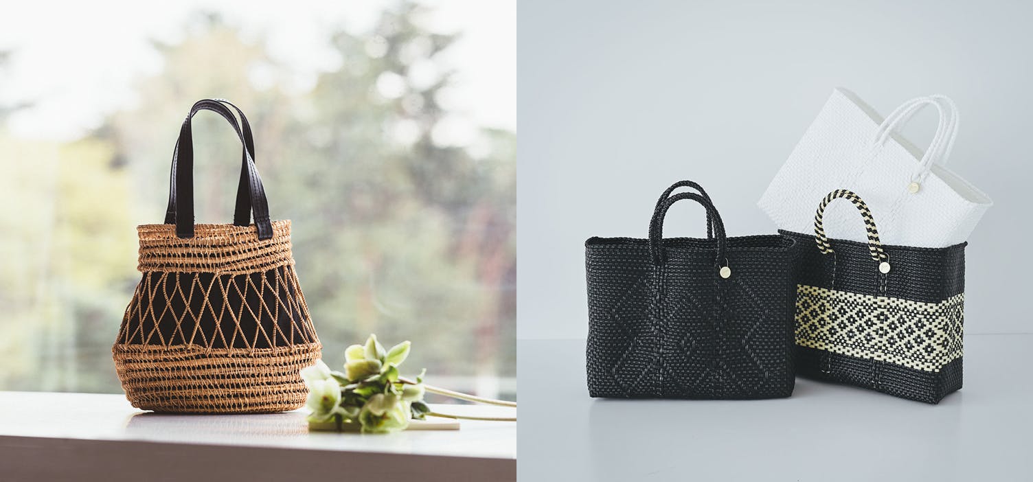 春夏の気分が高まる、2種類のバッグが届きました♩