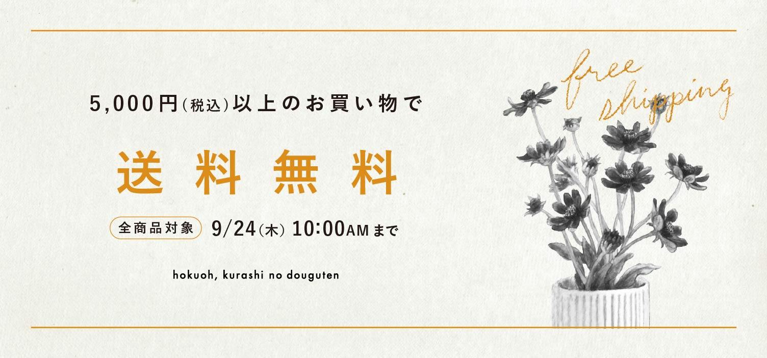 【開店19周年記念】税込5,000円以上のお買い物で送料無料に！