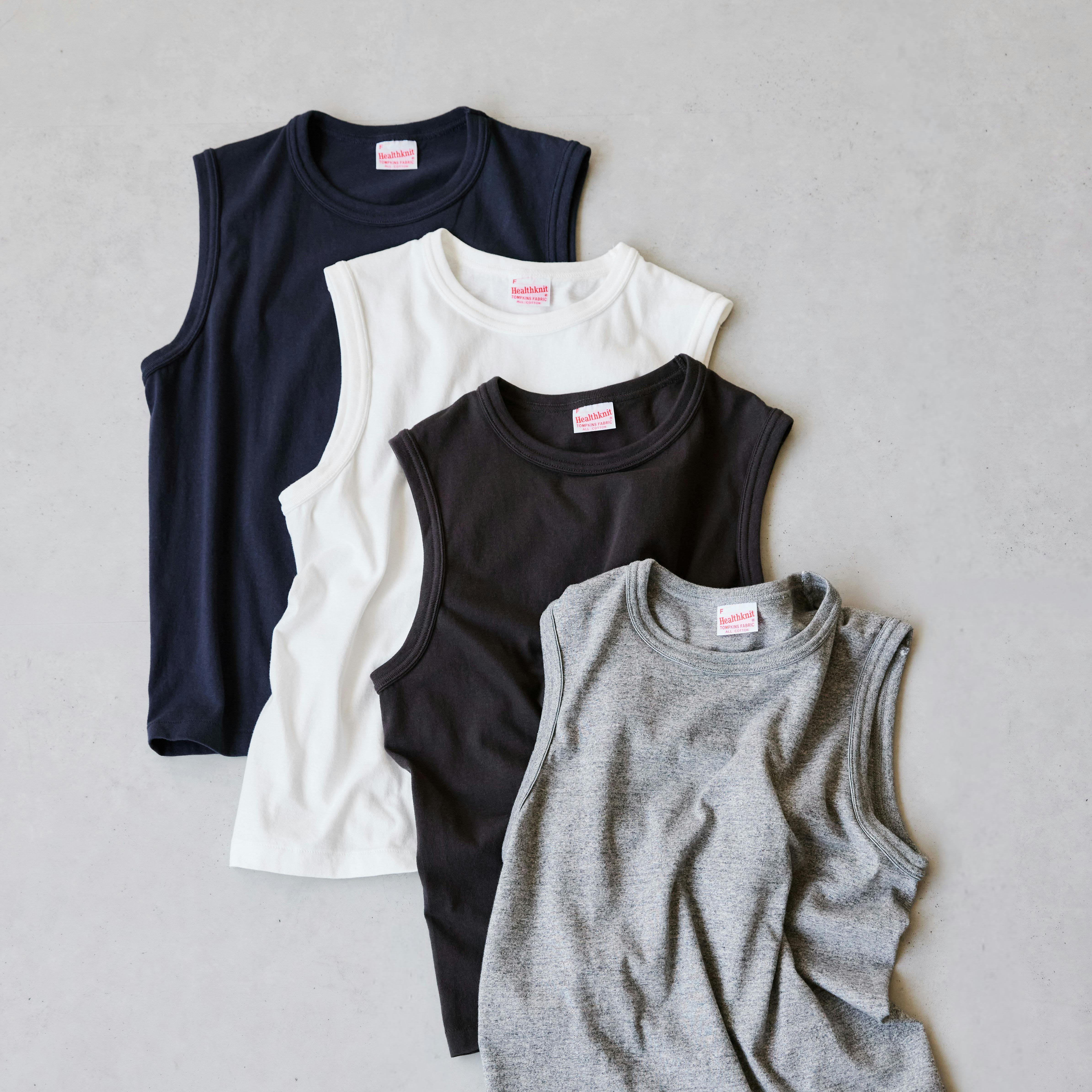 【着用レビュー】Healthknitのノースリーブを着てみました