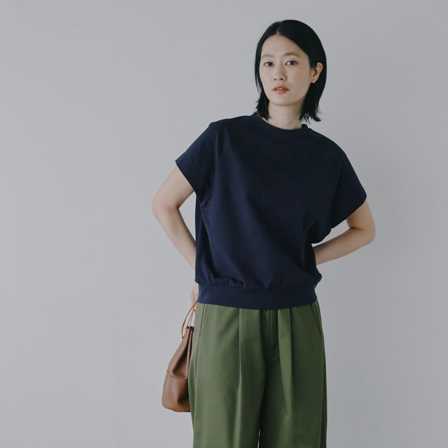 【新商品】Tシャツ感覚でさらりとまとう、「コットン素材の半袖スウェット」が登場です
