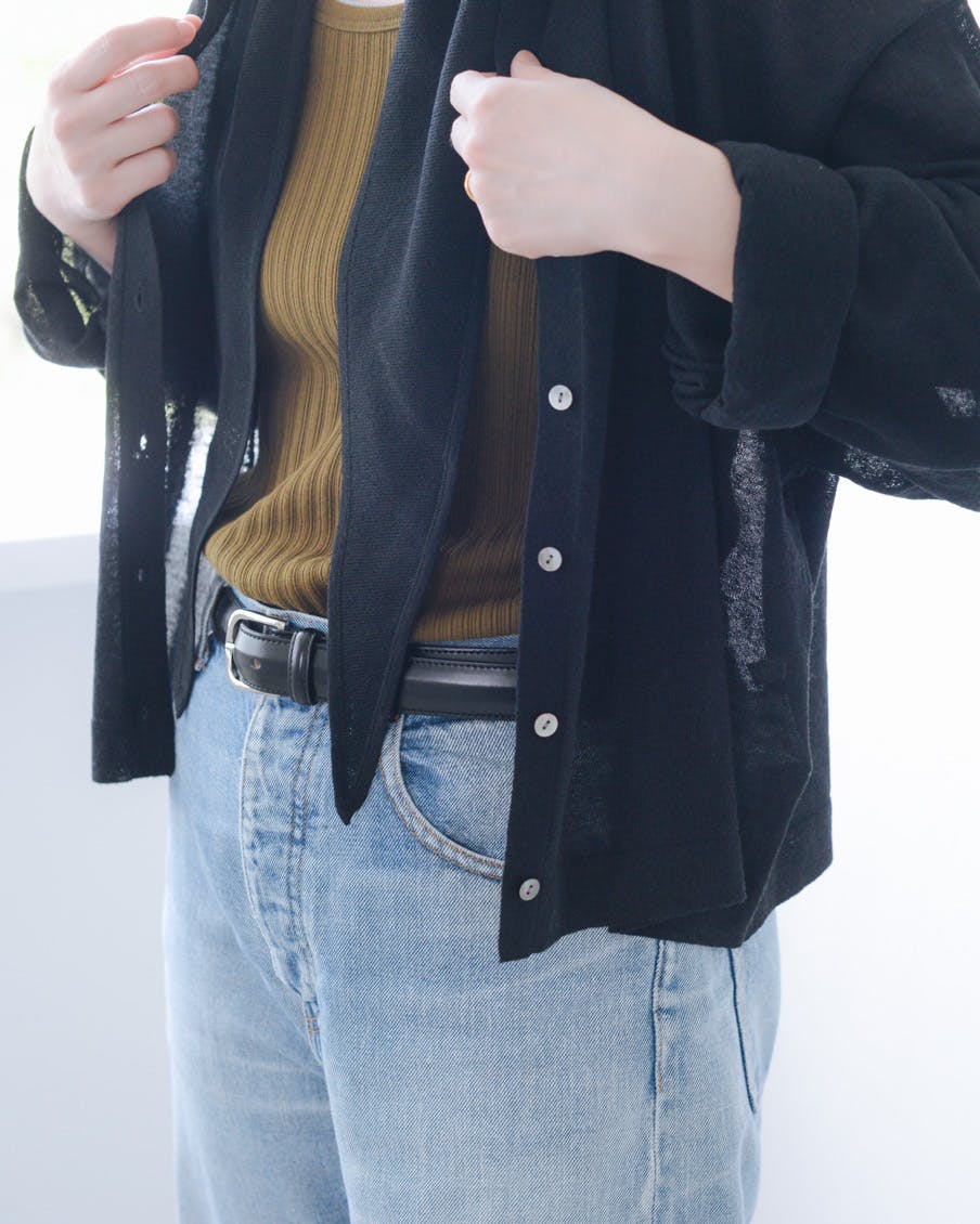 北欧 暮らしの道具店★ UVカットのカーディガン 着用レビュー】おしゃれも日よけも。「リネン混のUVカットカーディガン